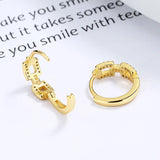 925 Silver Minimalist Hoop Earrings 14K Party Girl Jewelry