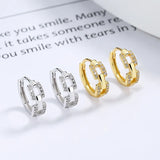 925 Silver Minimalist Hoop Earrings 14K Party Girl Jewelry