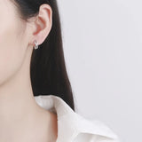 925 Silver Minimalist Hoop Earrings 14K Party Girl Jewelry
