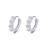 925 Silver Zircon Earrings Minimalist Party Gift Jewelry