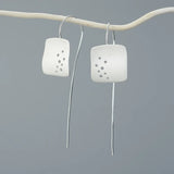 925 Silver Earrings Women Original Long Silver Earrings