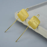 925 Silver Earrings Women Original Long Silver Earrings