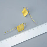 925 Silver Earrings Women Original Long Silver Earrings