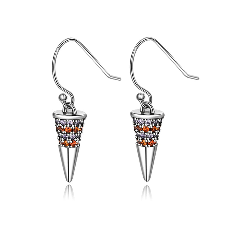 925 Silver Zircon Water Drop Earrings Fine Party Jewelry