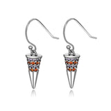 925 Silver Zircon Water Drop Earrings Fine Party Jewelry