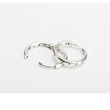 925 Silver Round CZ Circle Earrings for Women