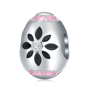 925 Silver Easter Egg Charm for Bracelet & Necklace