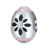 925 Silver Easter Egg Charm for Bracelet & Necklace