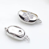 925 Silver DIY Jewelry Accessory Zirconium Ingot Clasp