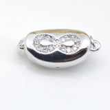925 Silver DIY Jewelry Accessory Zirconium Ingot Clasp