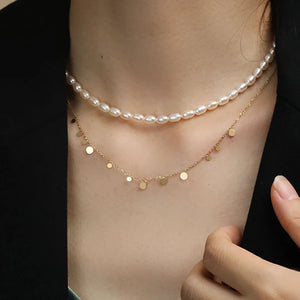 925 Sterling Silver Round Necklace Disc Shape Choker Pendant NK046