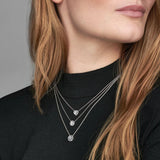 925 Silver Elevated Heart Necklace for Women Jewelry