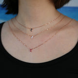 925 Sterling Silver Enamel Moon Star Love Heart Pendant Necklace Choker