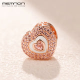 925 Sterling Silver Enamel Heart Beads Charms for Jewelry Making