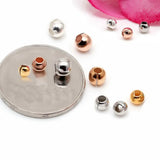 925 Silver End Cap Beads 3MM 4MM 5MM Spacer Bead Charms DIY Jewelry Making