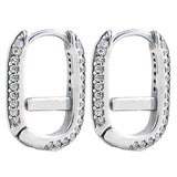 925 Silver Entwined Circles Radiant Heart Earrings
