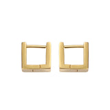 925 Silver Geometric Stud Earrings Women Jewelry