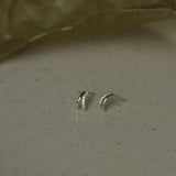 925 Silver European Creative Pav? Zircon Ear Studs Classic 14k Plated