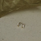 925 Silver European Creative Pav? Zircon Ear Studs Classic 14k Plated