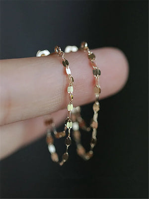 925 Silver Geometric Tassel Earrings for Women - Elegant Goddess Jewelry