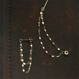 925 Silver Geometric Tassel Earrings for Women - Elegant Goddess Jewelry