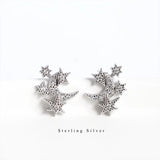 925 Sterling Silver Geometric Twist Stud Earrings Punk Hip Hop Party Jewelry