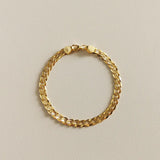 925 Silver Thick Chain Bracelet Male Punk Hip Hop 18k Jewelry