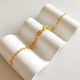 925 Sterling Silver Vintage Horseshoe Chain Bracelet Women Punk Hip-hop Jewelry