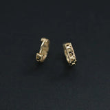 925 Silver Vintage Lace Flower Ear Bone Clip Earrings