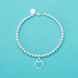 925 Sterling Silver Heart Bracelet Enamel Love Christmas Gift