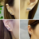 925 Silver Bat Earrings Jewelry