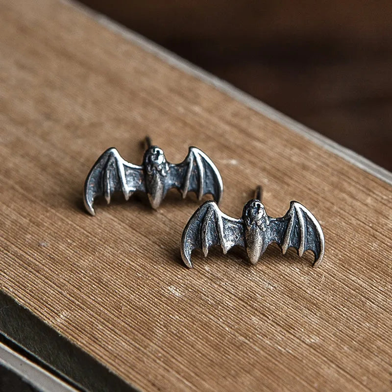 925 Silver Bat Earrings Jewelry