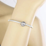 925 Silver Evil Eye Zirconia Bead Pan Charm Jewelry Making