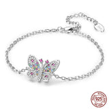 925 Silver Evil Eye Pendant Zircon Infinity Bracelet Gift