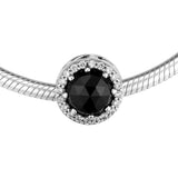 925 Silver Evil Queen's Magic Charm, Crystals & Clear CZ for Bracelet