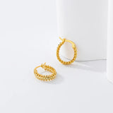 925 Silver Rivet Earrings Metal Sense Delicate Jewelry Gift