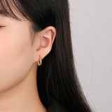 925 Silver Rivet Earrings Metal Sense Delicate Jewelry Gift