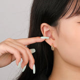 925 Silver Rivet Earrings Metal Sense Delicate Jewelry Gift