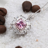 925 Silver Crystal Necklace - Sweet Pendant Jewelry