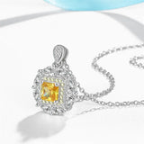 925 Silver Crystal Necklace - Sweet Pendant Jewelry