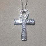 925 Silver Cross Pendant Necklace
