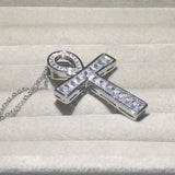 925 Silver Cross Pendant Necklace