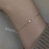 925 Silver Crystal Bracelet 14k Plating Classic Women Party Jewelry