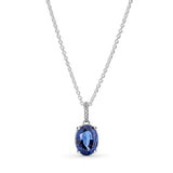 925 Silver Heart Circle Charm Necklace for Beaded DIY