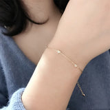 925 Silver Love Heart Charm Bracelet for Women Party Jewelry Gift