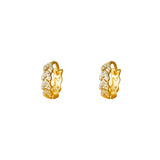 925 Silver Zircon Leaf Earrings for Women Girl Jewelry Accessories