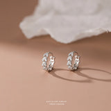 925 Silver Zircon Leaf Earrings for Women Girl Jewelry Accessories