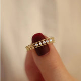 925 Silver Lace Ring For Women Open Adjustable Wedding Party Gift