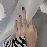 925 Silver Lace Ring For Women Open Adjustable Wedding Party Gift