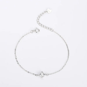 925 Silver Crystal Bracelet Classic Vintage Gift Jewelry
